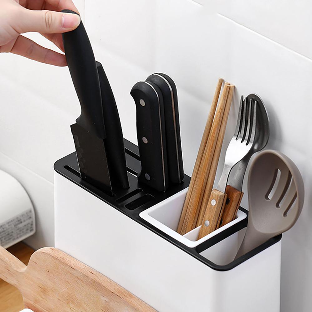 Plastic Kitchen Storage & Knife Rack