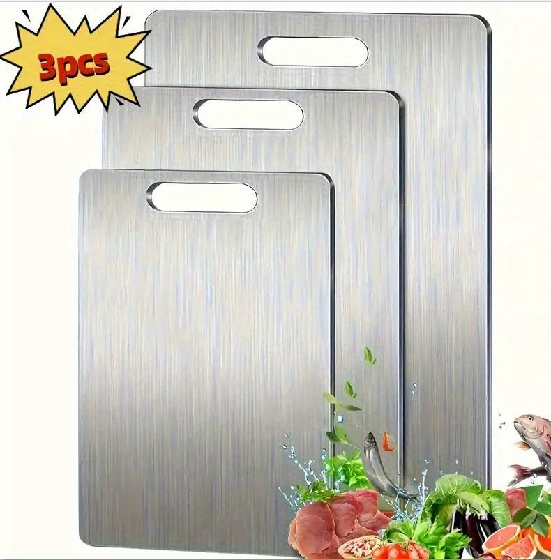 Thick Stainless Steel Cutting Board