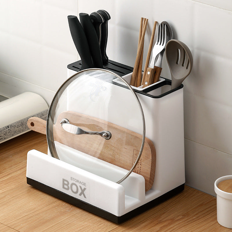 Plastic Kitchen Storage & Knife Rack