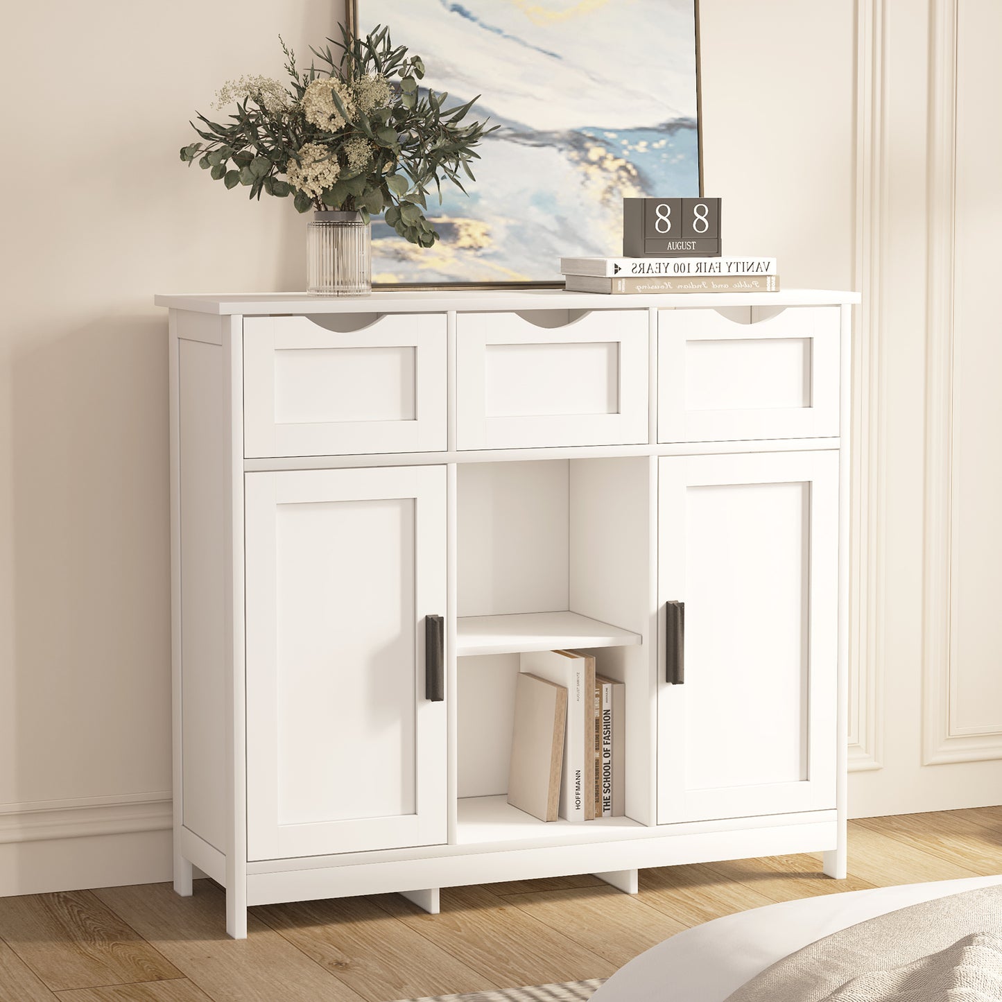 White Multi-Purpose Storage Cabinet