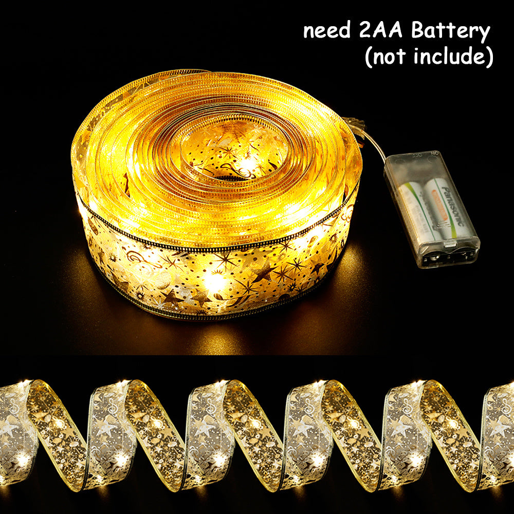 Christmas Bow Fairy Lights